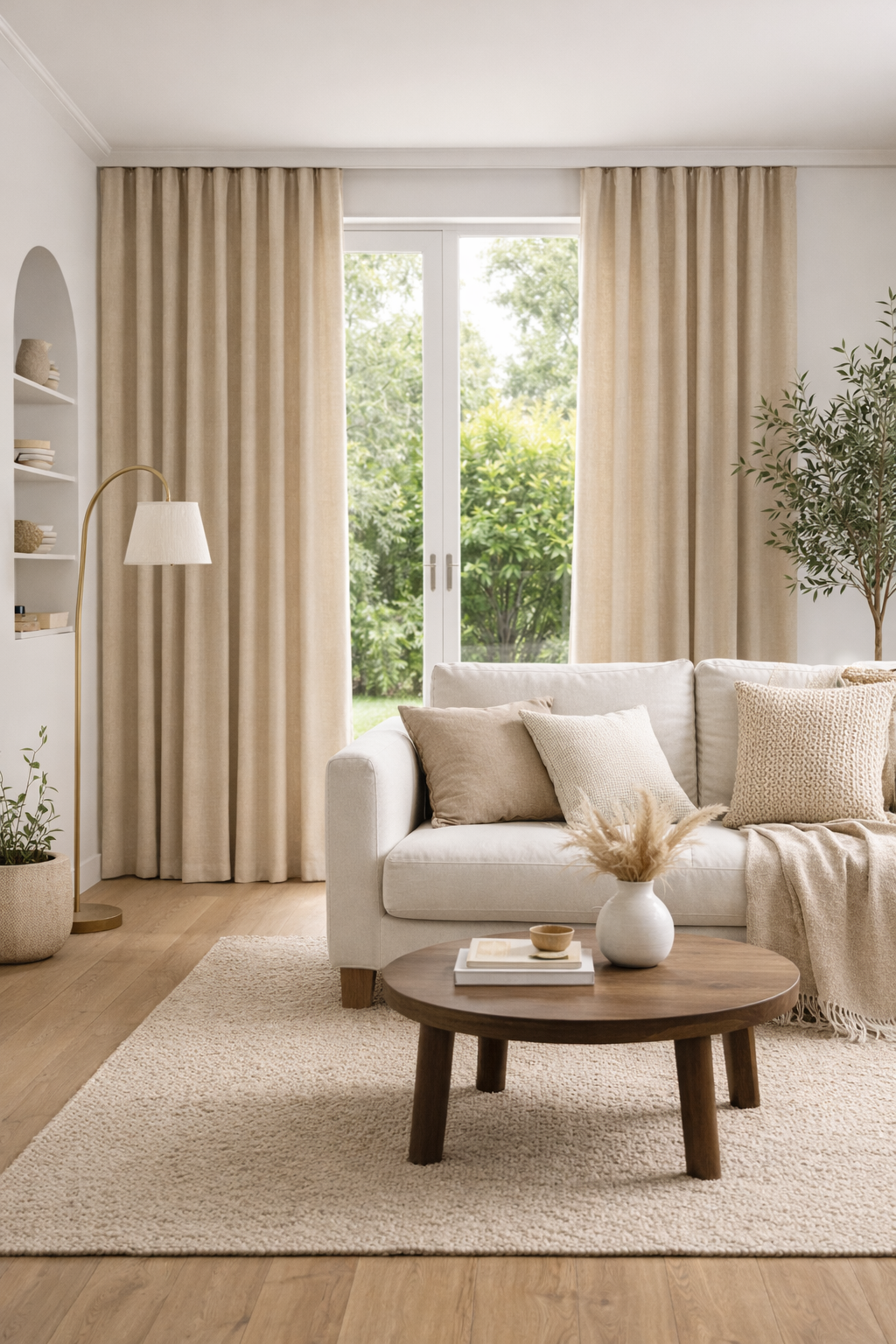 Comment donner un effet hôtel à son salon avec des rideaux ?